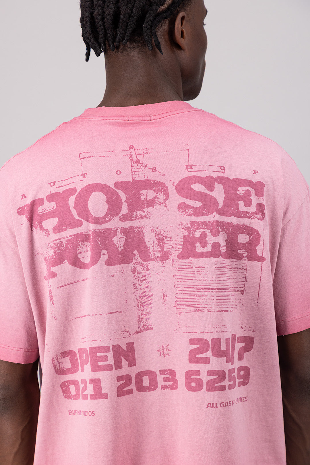 Faded Boxed Tee - Clay