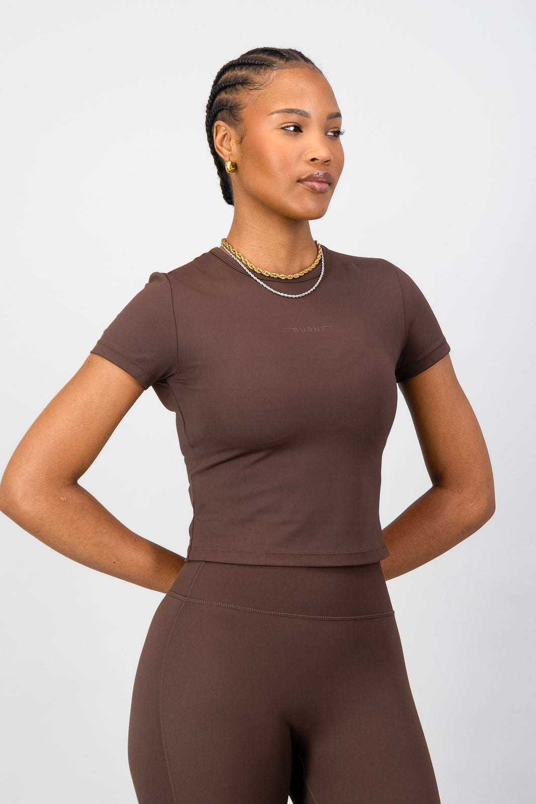 Olivia Fitted Tee - Hazel