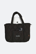 Quilted Tote Bag - Black