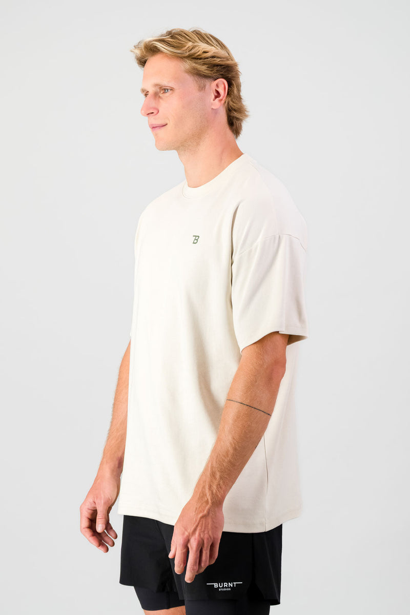 Lightweight Cotton Tee - Cream