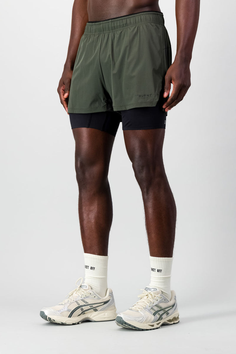 Energy 2-in- 1 Short - Forest Green