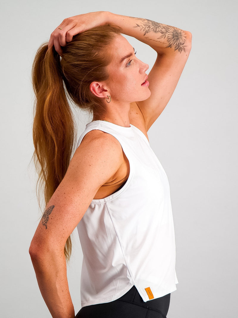 Essential Madison Tank - White
