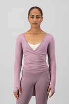 Mirage Wrap Top - Mauve