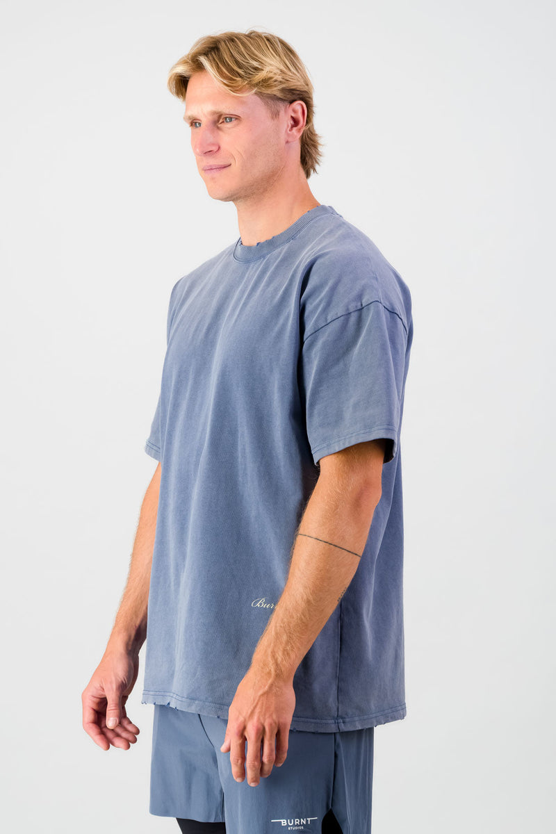 Ultra Heavy Tee - Washed Blue