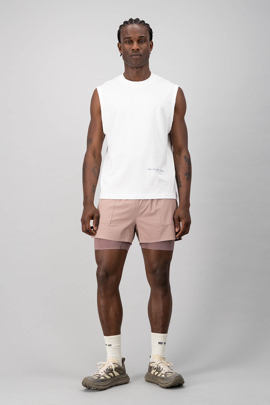 Faded Boxed Tank - Vintage White